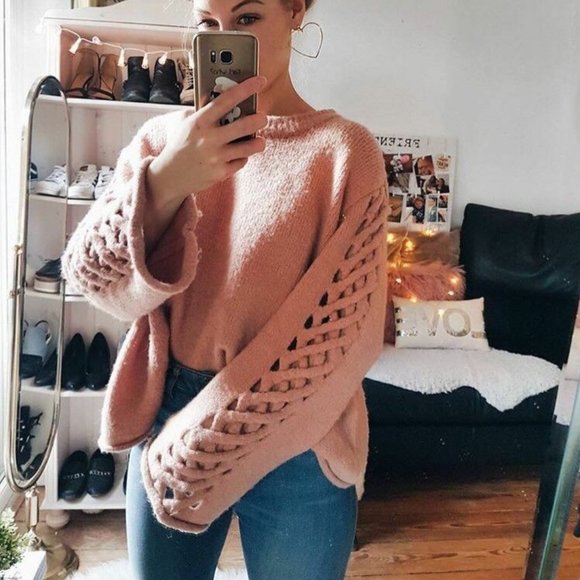 Zara Sweater with Braided Sleeves - Picture 6 of 11